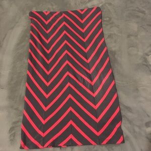 Adorable pink and grey pencil skirt